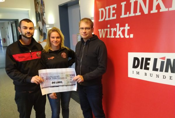 Scheckübergabe an Roter Stern Kickers Ahrensburg