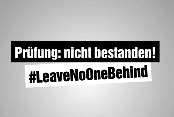 #LeaveNoOneBehind